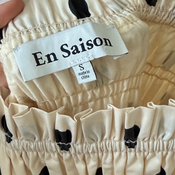 En Saison Polka Dot Tie-Strap Maxi Dress - Picture 3 of 9